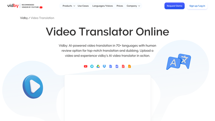 vidby for translation, dubbing and creation of subtitles service