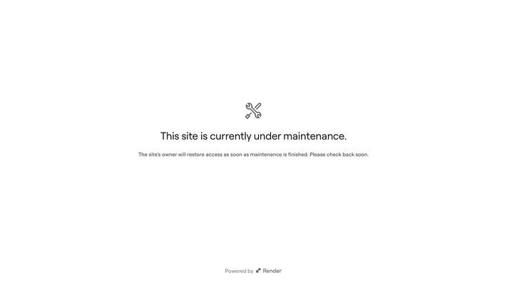 Maintenance（或者更具体的“Under Maintenance”）