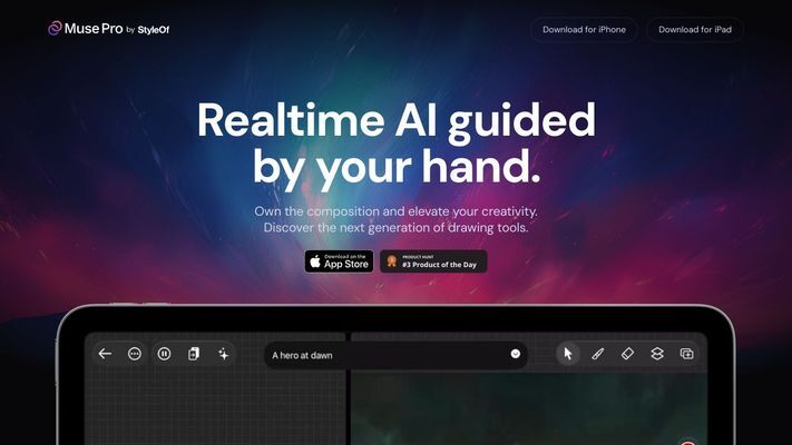 Muse Pro - Realtime AI guided by your hand