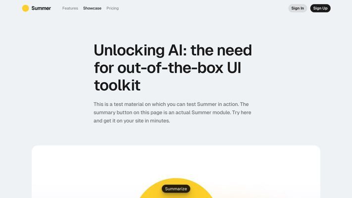 Summer AI