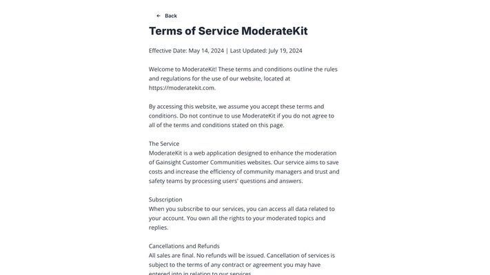 ModerateKit
