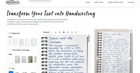 Text to Handwriting Converter - Create Realistic Handwritten Notes | HandtextAI