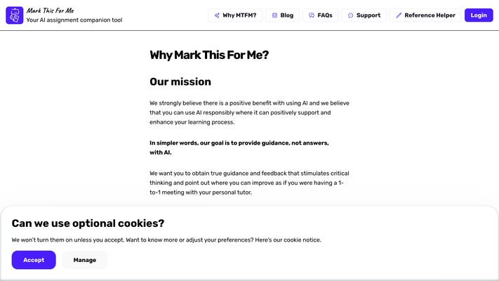 Mark This For Me: Your Free AI Assignment Companion Tool