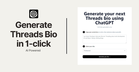 Threads Bio Generator