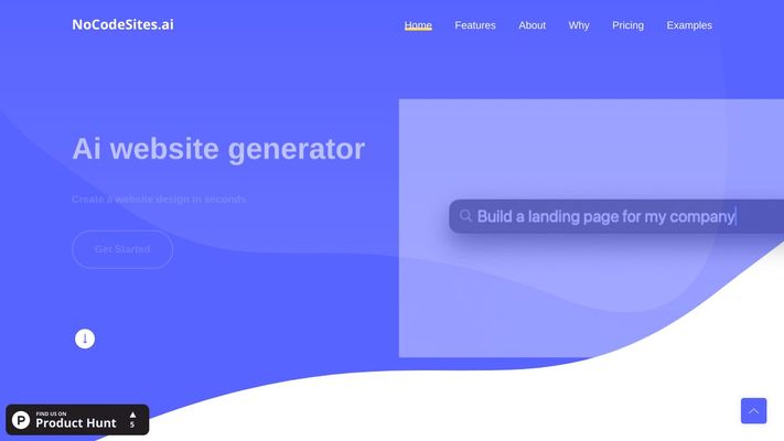 Free ai website generator