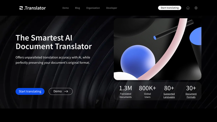 Precise AI Document Translator – Flawless PDFs, DOCX, EPUB