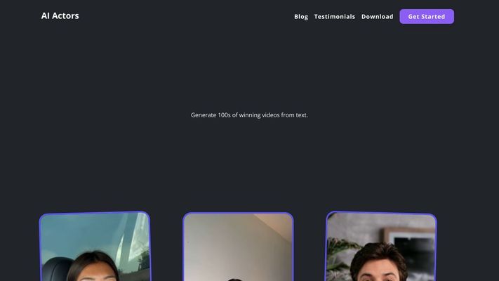 AI Actors App