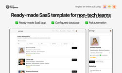 SaaS Template for Non-Tech Teams