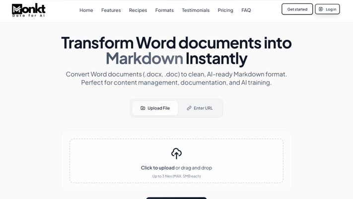 Monkt - Document Transformation Tool