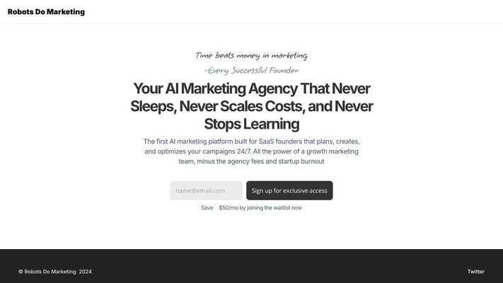 Robots Do Marketing
