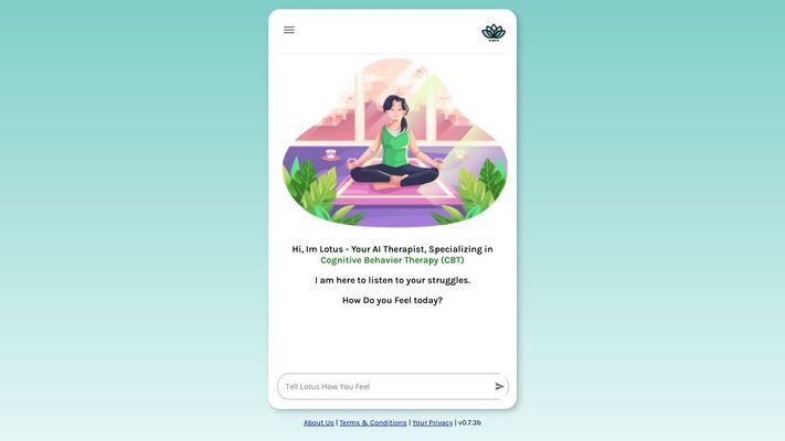 Lotus - Your Free Online AI Therapist