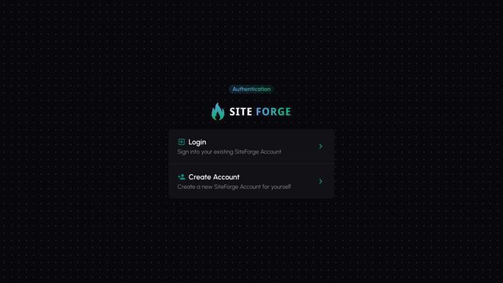 AI Website Generator » SiteForge