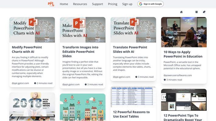 Edit in PPT - Convert Images to PowerPoint Slides