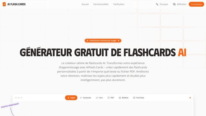 Free AI flashcards generator
