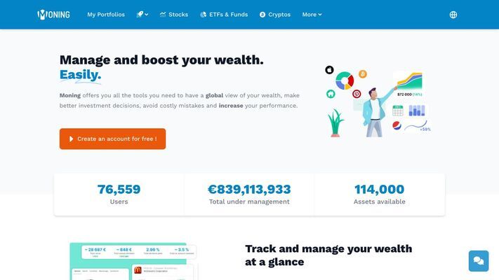 Manage and boost your wealth. Easily. • Moning 🚀