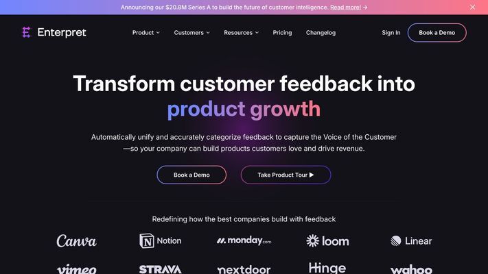 Enterpret | Understand customers at superhuman scale. Build with certainty.