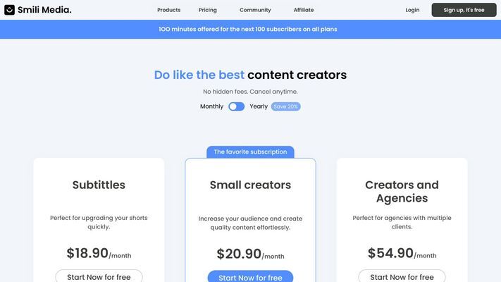 SmiliMedia | Convert video into shorts