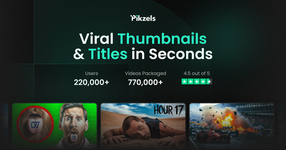 Pikzels - Viral Thumbnails & Titles in Seconds