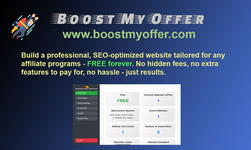 Create an Affiliate Marketing Website Free | Boost My Offer