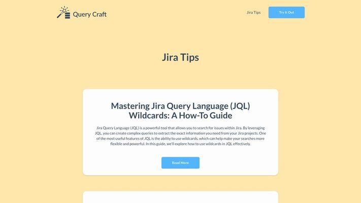 Query Craft | Generate JQL queries with artificial intelligence