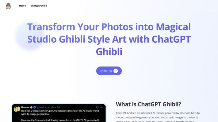 Ghibli Art AI Generator
