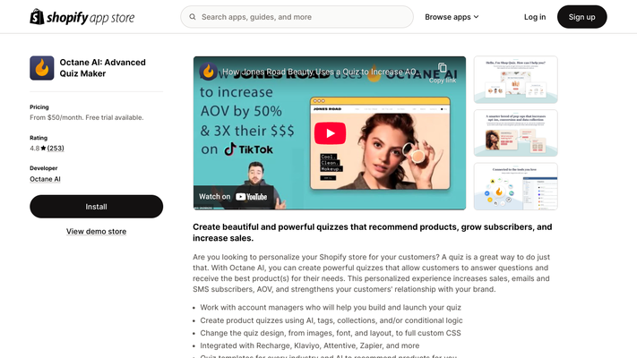Octane AI: Advanced Quiz Maker - Shopify Quiz | Octane AI | Shopify App Store