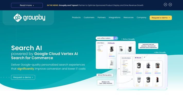 GroupBy's Product Discovery Platform powered by Google Cloud Vertex AI Search for Commerce