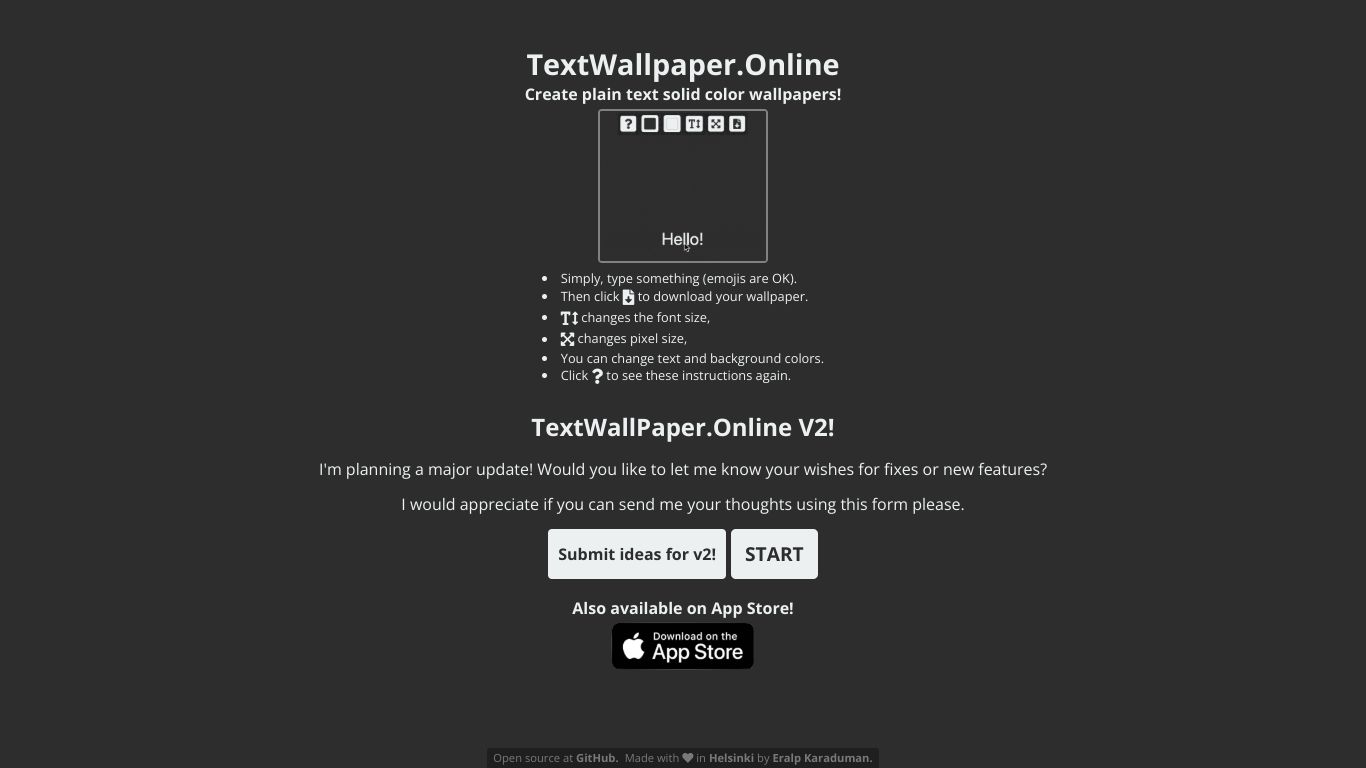 TextWallpaper
