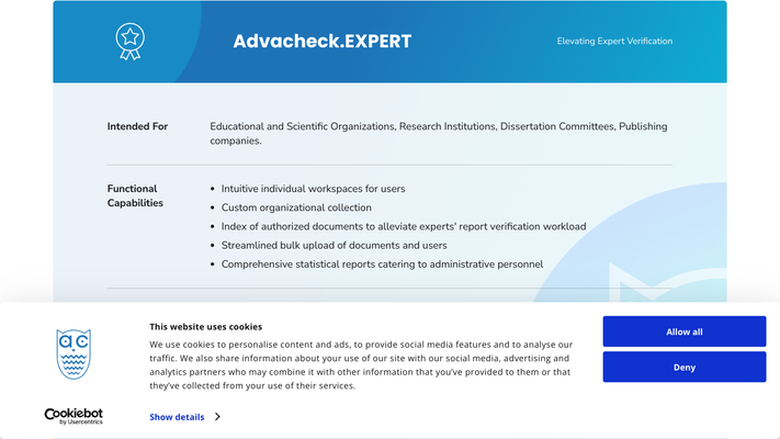 Home - Advacheck.com