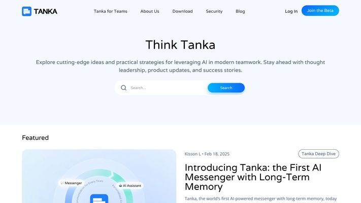 Tanka | The Messenger with AI Long-Term Memory - Smart Reply & Universal Chat