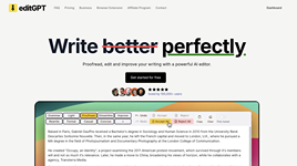Proofread, edit and track changes to your content using ChatGPT.  | editGPT