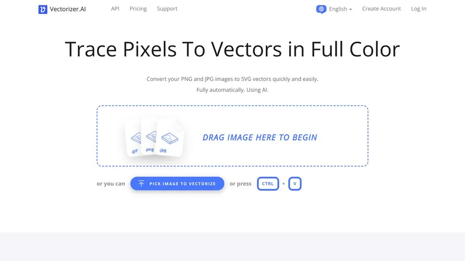 Convert PNG, JPG files to SVG vectors online - Vectorizer.AI
