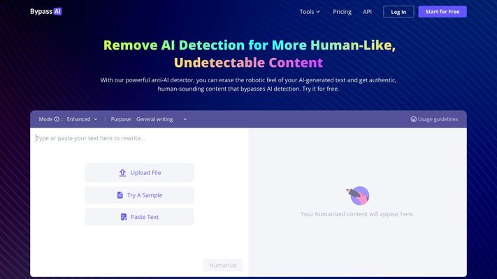 Bypass AI: Anti AI Detector & AI Detection Remover