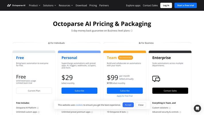 Workflow Automation Software - Octoparse AI