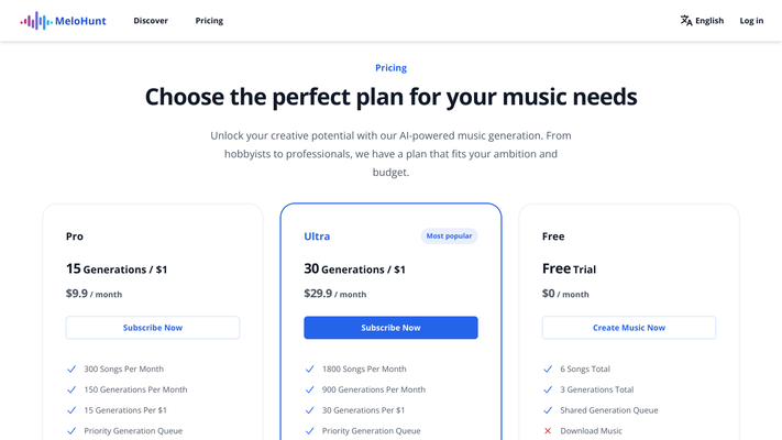 MeloHunt: AI Song Generator Free Online
