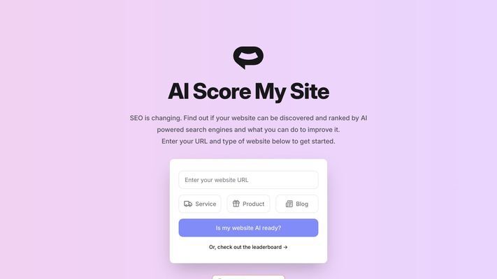 AI Score My Website