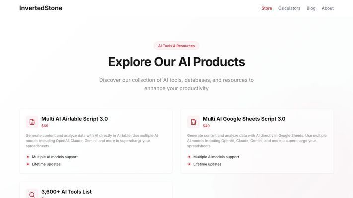 AI Tools & Resources Store