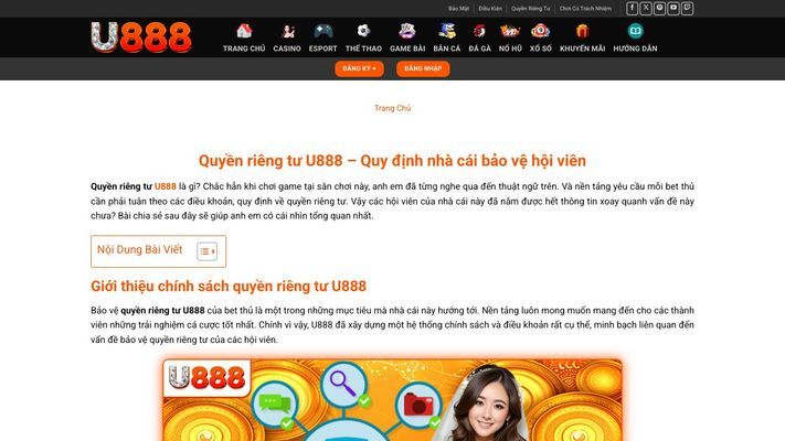 U888 | Trang Chủ U888.Com, Đăng Ký Nhận Thưởng 888K