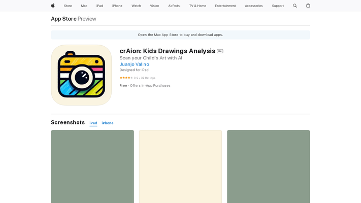 ‎crAion: Kids Drawings Analysis