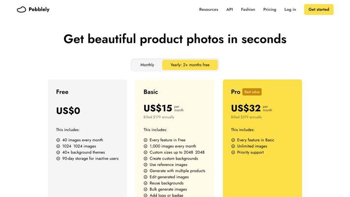 Pebblely AI Product Photography | Create beautiful product photos in seconds