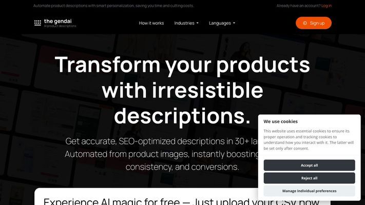Gendai AI Product Descriptions