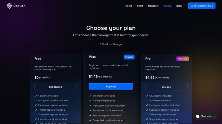 CapGen - AI Caption Generator