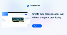 Generate Mini Courses with Great Simplicity and AI Course Creator