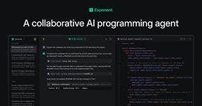 Exponent | A collaborative AI programming agent