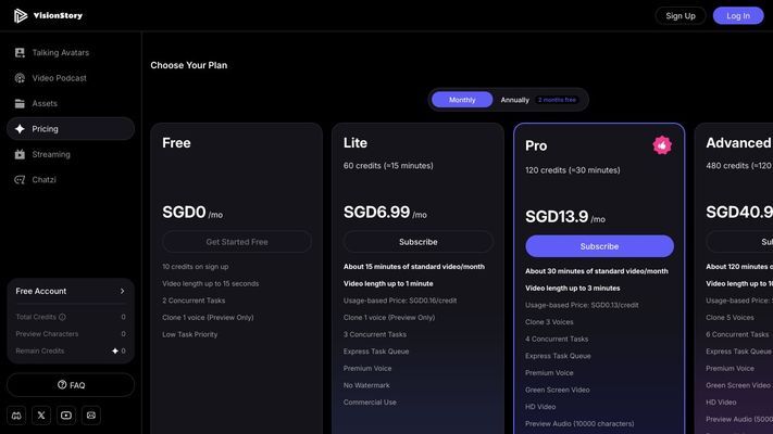 VisionStory - AI Video, Live Streaming, Video Podcast