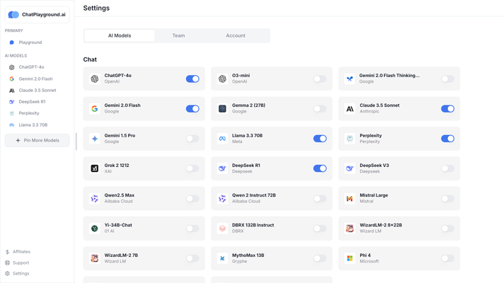 ChatPlayground - Access & Compare the Best AI Models