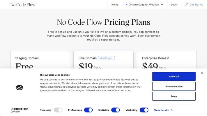 Dynamic Map by No Code Flow