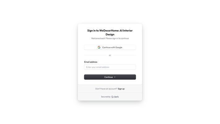 WeDecorHome: AI Room and Home Interior Design