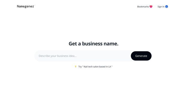 AI Business Name Generator