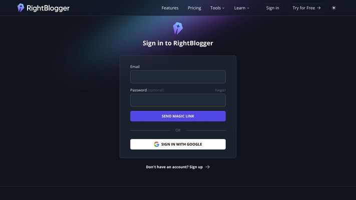 RightBlogger: AI-Powered Content Tools for Creators